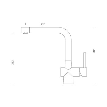 Set chiuveta cu baterie bucatarie Schock Mono N-100S 490 x 510 mm si Laios Cristadur Polaris, alb polar - 1