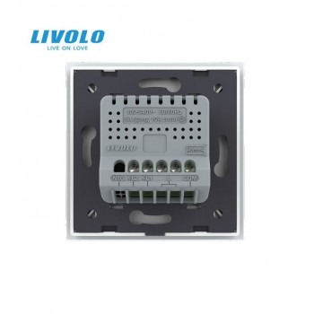 Intrerupator Simplu Dimabil Wireless Livolo VL-FC1D2R-2G-W, Panou Sticla, Tactil, Alb - 3
