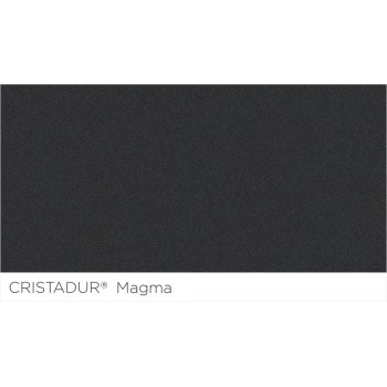 Chiuveta bucatarie Schock Greenwich N-100 Cristadur Magma 456 x 456 mm, granit, montare pe/sub blat, negru metalizat - 1