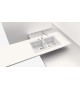 Chiuveta bucatarie Schock Horizont N-200 Cristadur Polaris 860 x 500 mm cu sifon automat, granit, montare pe blat, alb polar