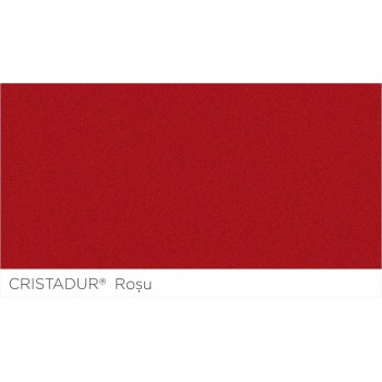 Chiuveta bucatarie Schock Mono D-100S Cristadur Rouge 740 x 510 mm, granit, reversibila, montare pe blat, rosu - 1
