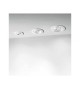 Set 3 buc Spot incastrabil si orientabil DELTA 247830 Ideal Lux, Ø 10cm, LED 5W, 400lm, alb