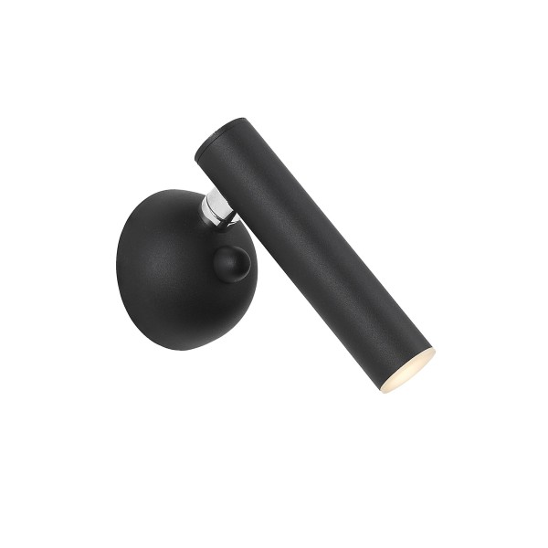 Aplica de perete LOYA W0461-01A-P7P7 Zuma Line, design modern, negru mat - 1