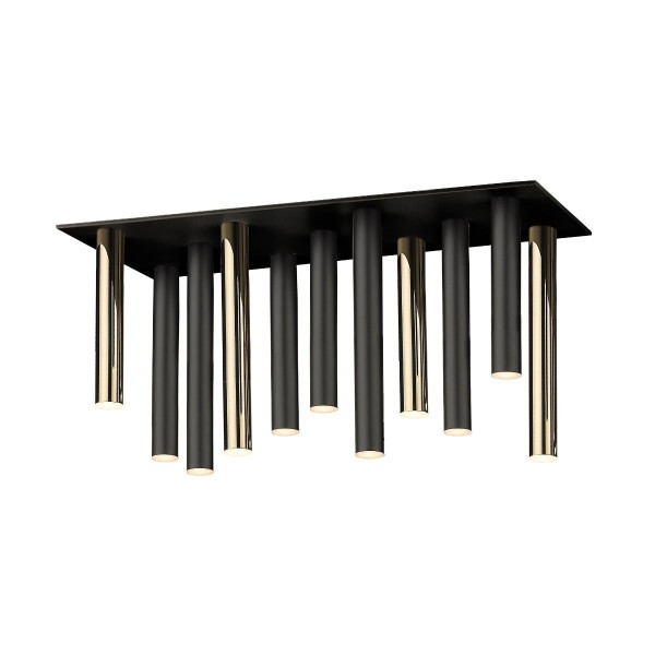 Plafoniera LOYA C0461-11C-P7SD Zuma Line, design modern, finisaj negru-gold - 1