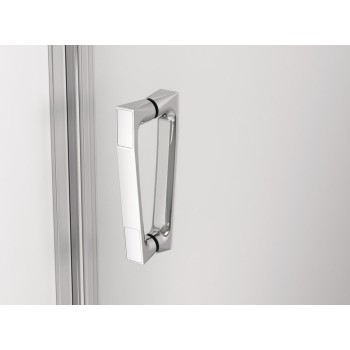 Uşă batantă dintr-o bucată cu profil compensator SanSwiss CADURA CA1CD, 70X200 cm, profil crom, sticla securizata 6mm - 1
