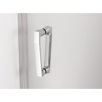 Uşă batantă dintr-o bucată cu profil compensator SanSwiss CADURA CA1CD, 80X200 cm, profil crom, sticla securizata 6mm - 1