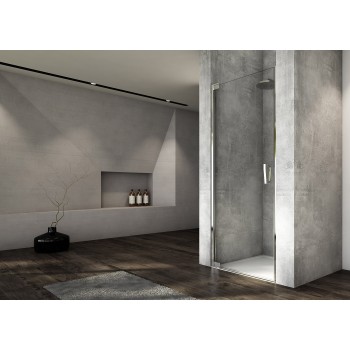 Uşă batantă dintr-o bucată cu profil compensator SanSwiss CADURA CA1CG, 70X200 cm, profil crom, sticla securizata 6mm - 1