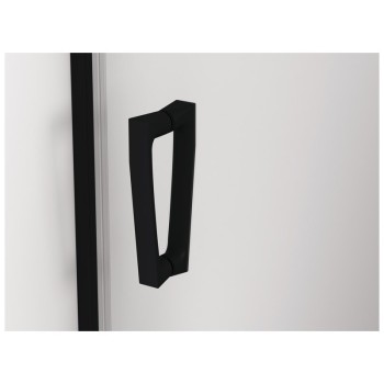 Uşă batantă dintr-o bucată cu profil compensator SanSwiss CADURA CA1CD, 80X200 cm, profil negru mat, sticla securizata 6mm - 1
