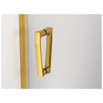 Uşă batantă dintr-o bucată cu profil compensator SanSwiss CADURA CA1CG, 70X200 cm, profil auriu, sticla securizata 6mm - 1