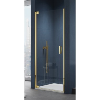 Uşă batantă dintr-o bucată cu profil compensator SanSwiss CADURA CA1CG, 70X200 cm, profil auriu, sticla securizata 6mm - 1