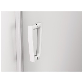 Uşă batantă dintr-o bucată cu profil compensator SanSwiss CADURA CA1CD, 90X200 cm, profil alb mat, sticla securizata 6mm - 1