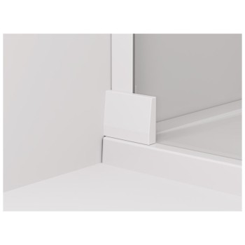 Uşă batantă dintr-o bucată cu profil compensator SanSwiss CADURA CA1CD, 90X200 cm, profil alb mat, sticla securizata 6mm - 1