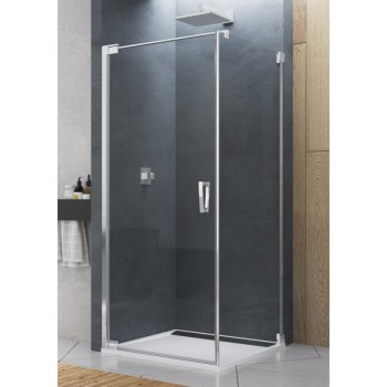 Cabina de dus 90X100 cm, SanSwiss CADURA CA1CG+CAT1, profil crom, sticla securizata 6mm - 1