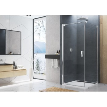 Cabina de dus 90X100 cm, SanSwiss CADURA CA1CG+CAT1, profil crom, sticla securizata 6mm - 1