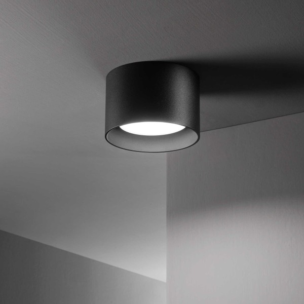 Plafoniera design SPIKE PL1 278704 Ideal Lux, Ø 10cm, negru - 1