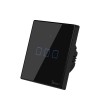 Intrerupator SMART WiFi + RF 433 SONOFF T3EU3C-TX, 3 circuite, negru