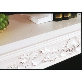Semineu electric Premium ArtFlame POSEIDON, 2000 x 700 x 330 mm, alb - 1