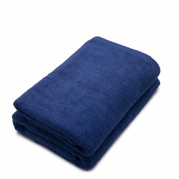 Set 2 prosoape de corp bumbac 100%, 600gsm, Somnart, 70x140cm, bleumarin - 1