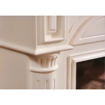 Semineu electric premium LISABONA, 1500 x 1160 x 330 mm, alb - 1