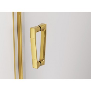 Usa de nisa culisanta SanSwiss Cadura Gold Line CAS2D, 100xH200cm, profil  gold, sticla securizata 6mm - 1