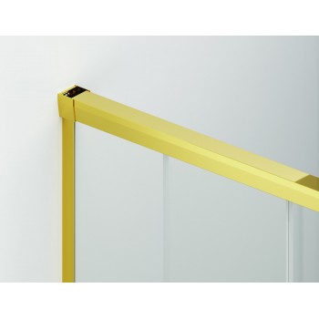 Usa de nisa culisanta SanSwiss Cadura Gold Line CAS2D, 100xH200cm, profil  gold, sticla securizata 6mm - 1