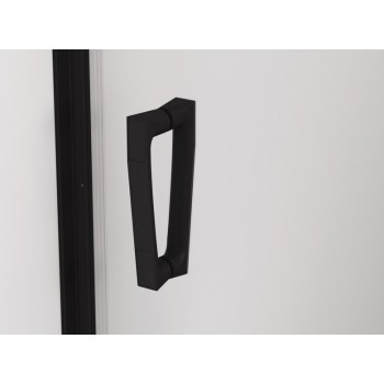 Usa de nisa culisanta SanSwiss Cadura Black Line CAS2D, 110xH200cm, profil  negru mat, sticla securizata 6mm - 1