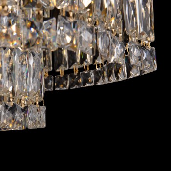 Plafoniera DUNE MAYTONI DIA005CL-06G, D 45cm, 6 becuri E14, gold cu pandantive decorative - 1