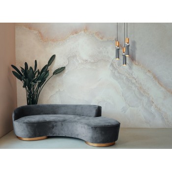 Pendul PALETTE Maytoni MOD303PL-01CFL3, D9, GU10 40W, gri, auriu - 1