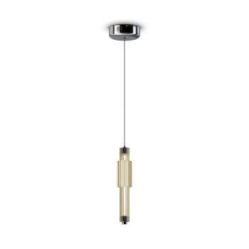 Pendul VERTICALE Maytoni MOD308PL-L9CG3K LED 8W, 800lm, crom, coniac - 1