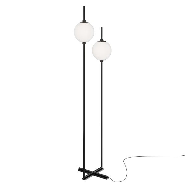 Lampadar The Sixth Sense Maytoni Z020FL-L12BK, LED 12W, 750lm, negru, alb - 1