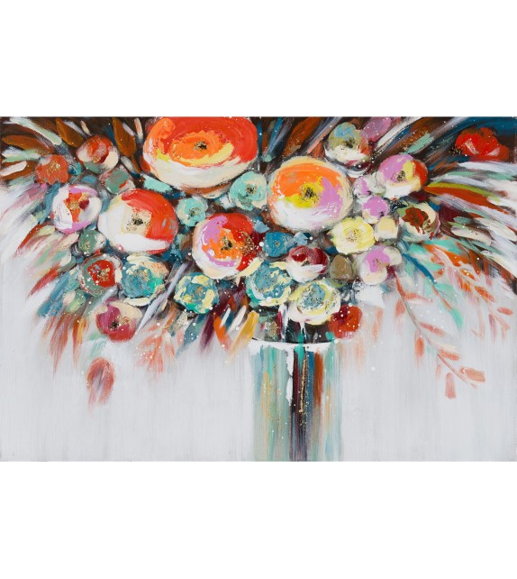 Tablou pictat manual PEONY Mendola Interior, 60X90 cm, FSC 100%, cu tema florala - 1