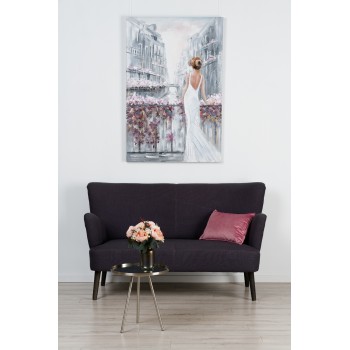Tablou pictat manual SWAY Mendola Interior, 80X120 cm, FSC 100%, cu tema abstracta - 1