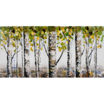 Tablou pictat manual BEYOND Mendola Interior, 60X120 cm, cu tema natura - 1