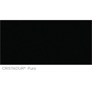 Chiuveta bucatarie Schock Tia D-100LS Cristadur Puro 780 x 500 mm cu sifon automat, reversibila, montare pe blat, negru intens -