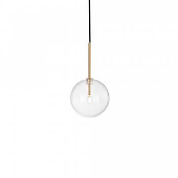 Pendul decorativ EQUINOXE SP1 277370 Ideal Lux, D15, G4, 2W, alama cu abajur transparent - 1