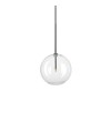 Pendul decorativ EQUINOXE SP1 306544 Ideal Lux, D20, G4, 2W, crom cu abajur transparent