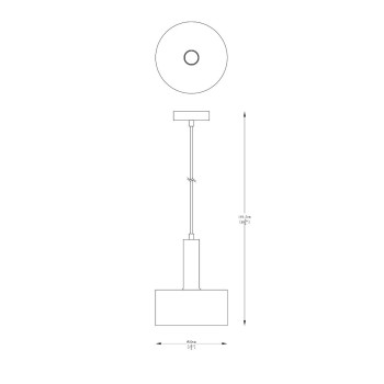 Pendul LEO A8133 Zuma Line, E27, 60W, negru, gold - 1