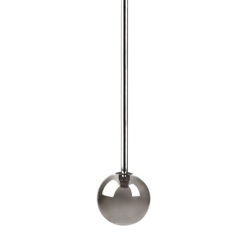 Pendul LUNA 5660 Zuma Line, G9, 40W, crom cu sticla fumurie - 1