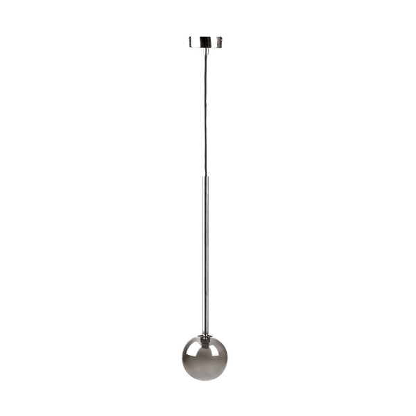 Pendul LUNA 5660 Zuma Line, G9, 40W, crom cu sticla fumurie - 1