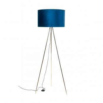 Lampadar decorativ INGA H06-GD-BL Zuma Line, E27, 40W, albastru, gold - 1