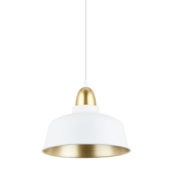 Pendul decorativ MENSA A8063-WH Zuma Line, E27, 40W, alb, gold - 1