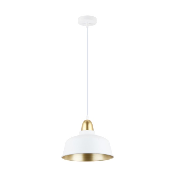 Pendul decorativ MENSA A8063-WH Zuma Line, E27, 40W, alb, gold - 1