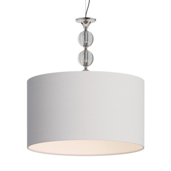 Pendul decorativ REA RLD93163-1W Zuma Line, E27, 60W, crom, alb - 1