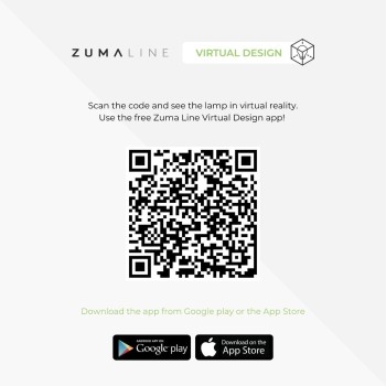 Veioza REA RLT93163-1B Zuma Line, E27, 60W, crom, negru - 1