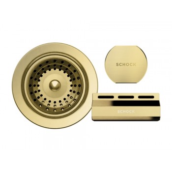 Parti vizibile Schock pt chiuveta cu kit de scurgere automat MOND100X-D100S-D100-D100L White Gold - 1
