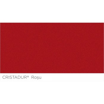 Chiuveta bucatarie Schock Mono D-100XS Cristadur Rouge 780 x 510 mm, granit, reversibila, montare pe blat, rosu - 1