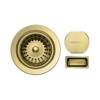 Parti vizibile Schock pt chiuveta cu kit de scurgere automat SIGN100XL White Gold - 1