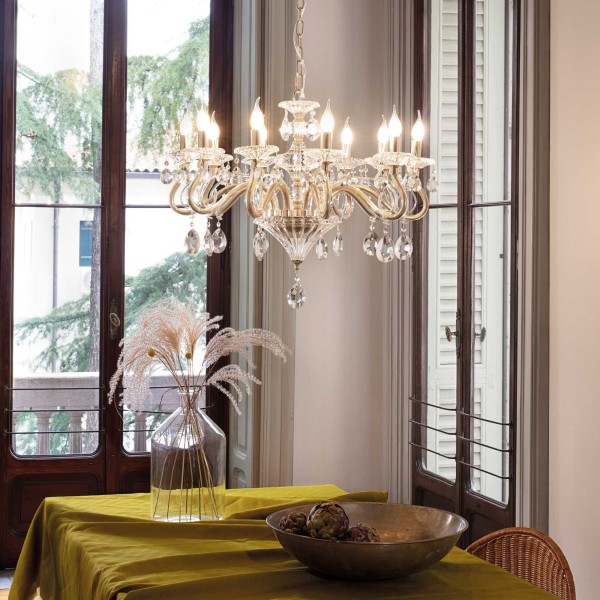 Candelabru NEGRESCO SP10 087771 IDEAL LUX, auriu - 1