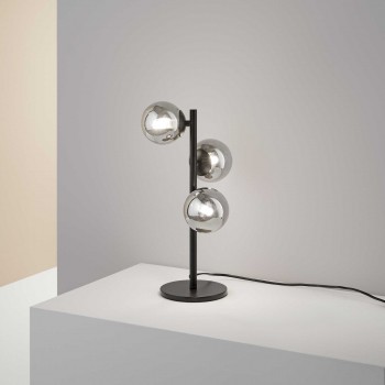 Lampa de masa decorativa PERLAGE TL3 292465 Ideal Lux, G9, 3x15W, negru - 1