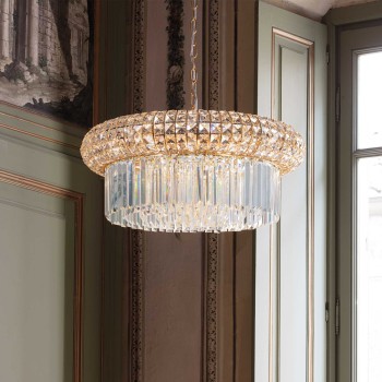Candelabru NABUCCO SP12 237794 IDEAL LUX, D60cm, E14, 12X40W, auriu - 1